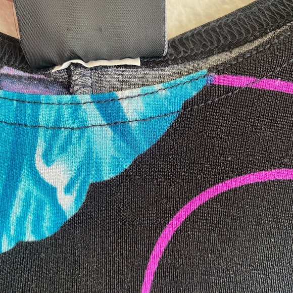 Jostar Poly Spandex Travel Knit Slinky Stretch Floral Dress - Picture 8 of 9